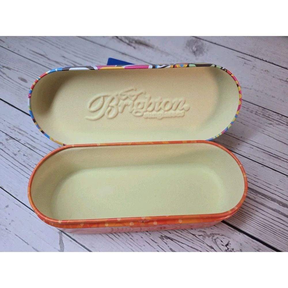 Brighton Floral Metal Eyeglasses / Sunglasses Case **CASE ONLY**
